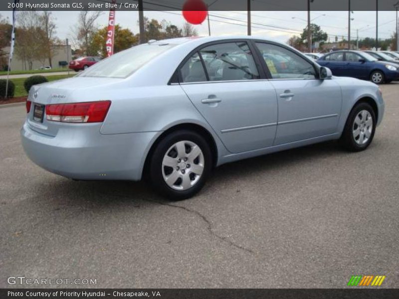 Silver Blue / Gray 2008 Hyundai Sonata GLS
