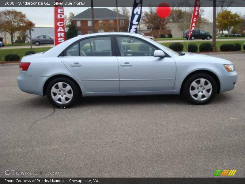 Silver Blue / Gray 2008 Hyundai Sonata GLS
