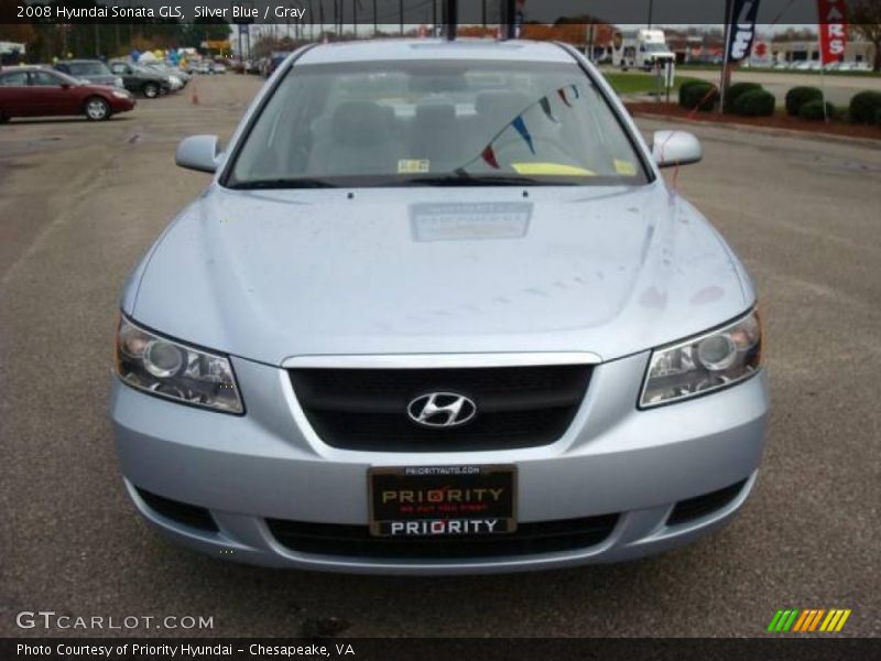 Silver Blue / Gray 2008 Hyundai Sonata GLS
