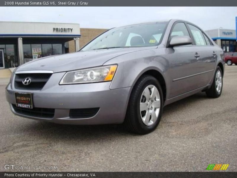 Steel Gray / Gray 2008 Hyundai Sonata GLS V6