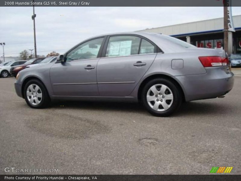 Steel Gray / Gray 2008 Hyundai Sonata GLS V6