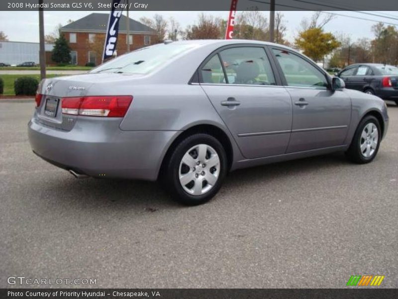 Steel Gray / Gray 2008 Hyundai Sonata GLS V6