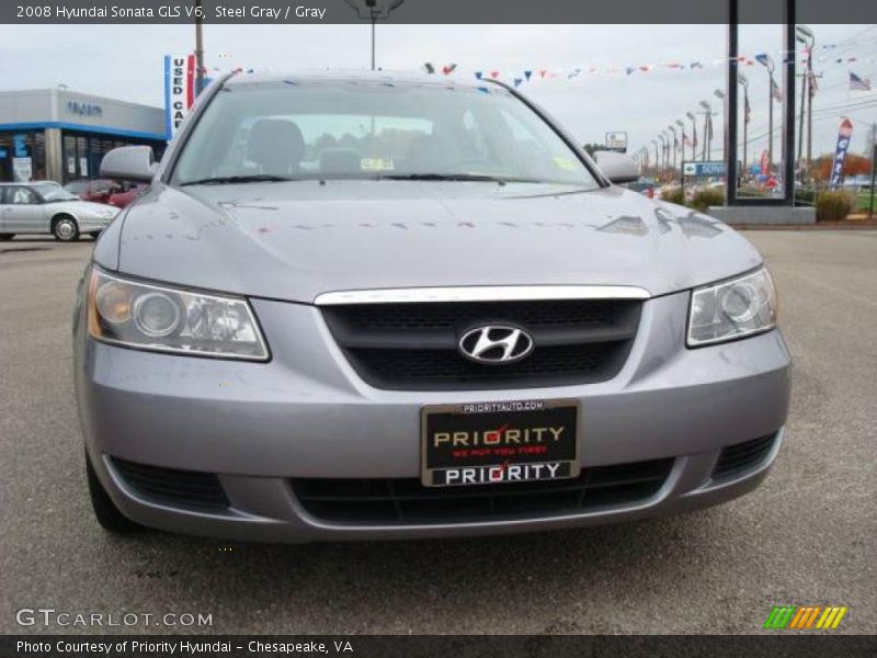 Steel Gray / Gray 2008 Hyundai Sonata GLS V6