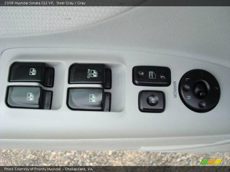 Steel Gray / Gray 2008 Hyundai Sonata GLS V6