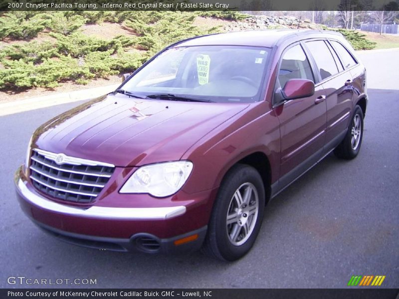 Inferno Red Crystal Pearl / Pastel Slate Gray 2007 Chrysler Pacifica Touring