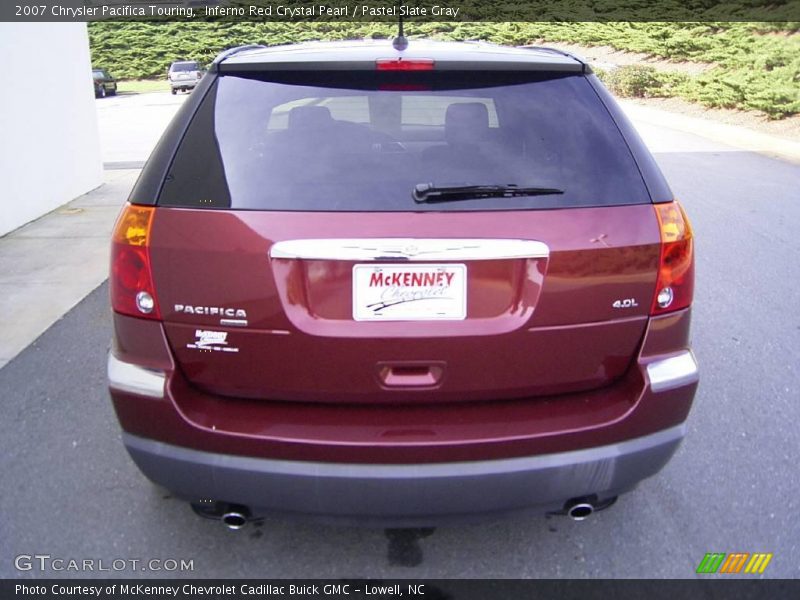 Inferno Red Crystal Pearl / Pastel Slate Gray 2007 Chrysler Pacifica Touring