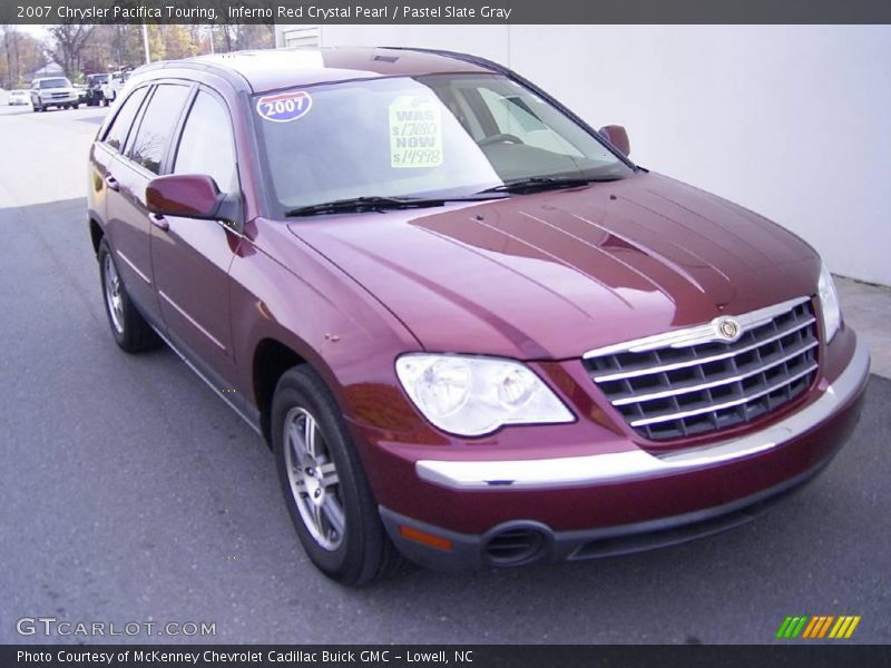 Inferno Red Crystal Pearl / Pastel Slate Gray 2007 Chrysler Pacifica Touring