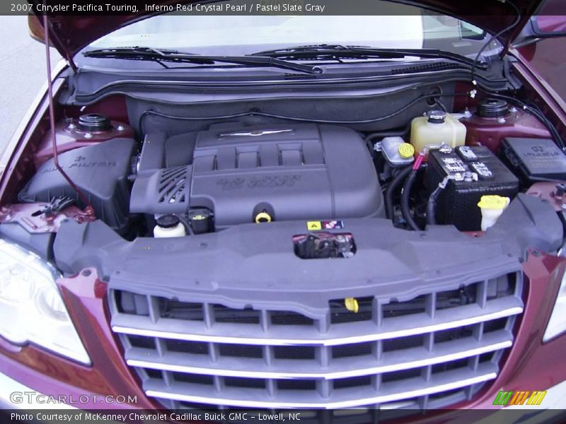 Inferno Red Crystal Pearl / Pastel Slate Gray 2007 Chrysler Pacifica Touring