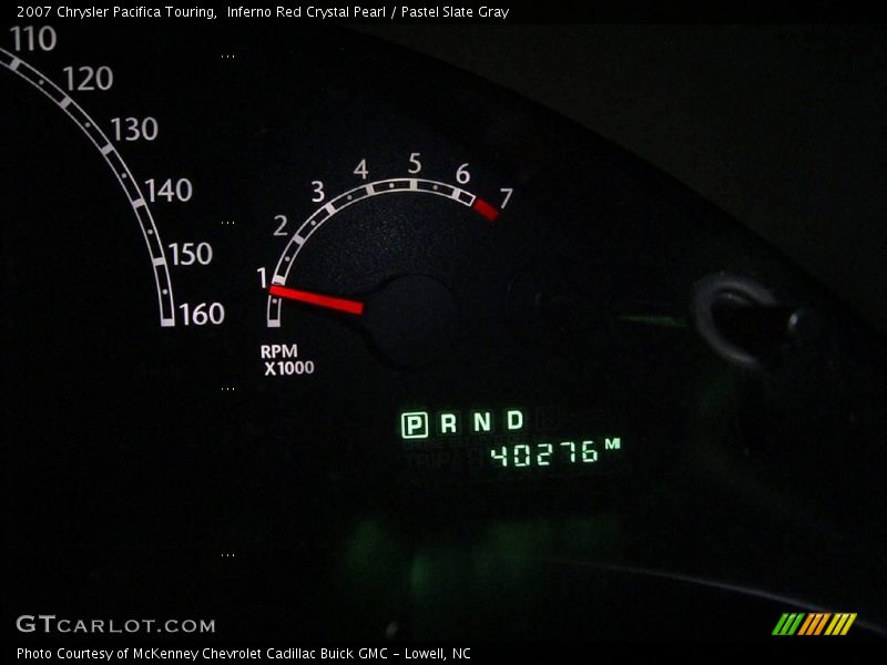 Inferno Red Crystal Pearl / Pastel Slate Gray 2007 Chrysler Pacifica Touring
