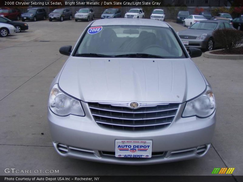 Bright Silver Metallic / Dark Slate Gray/Light Slate Gray 2008 Chrysler Sebring LX Sedan