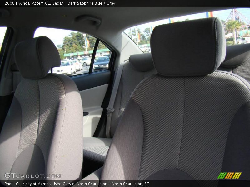 Dark Sapphire Blue / Gray 2008 Hyundai Accent GLS Sedan