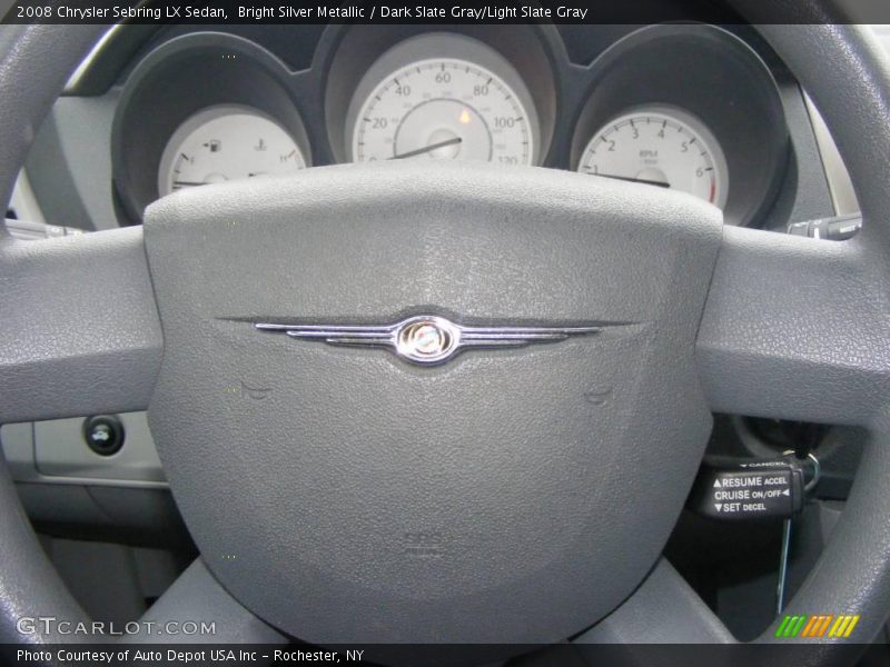 Bright Silver Metallic / Dark Slate Gray/Light Slate Gray 2008 Chrysler Sebring LX Sedan
