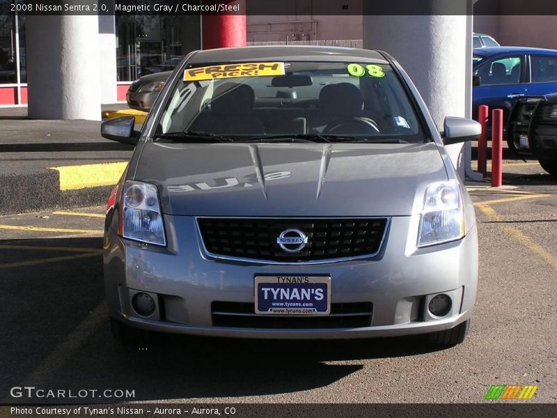 Magnetic Gray / Charcoal/Steel 2008 Nissan Sentra 2.0