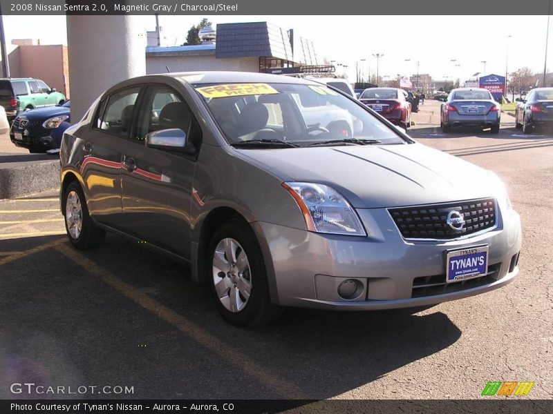 Magnetic Gray / Charcoal/Steel 2008 Nissan Sentra 2.0