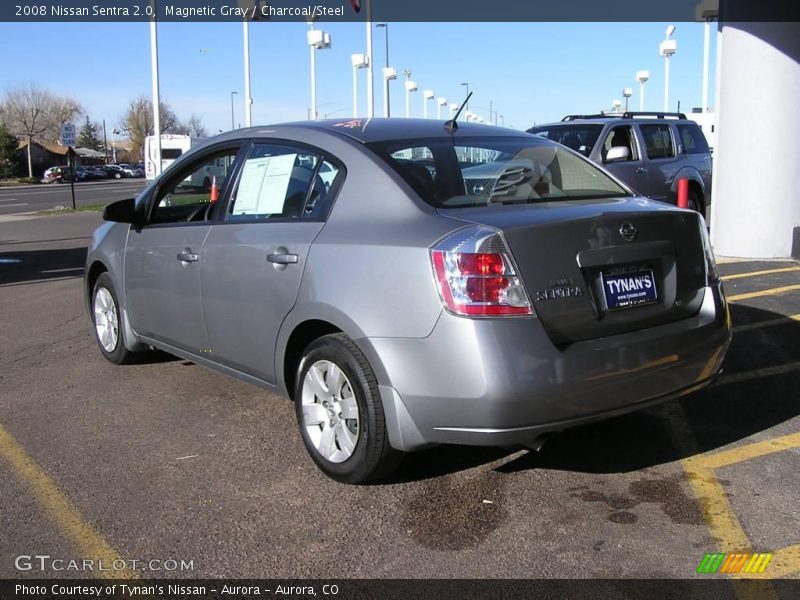 Magnetic Gray / Charcoal/Steel 2008 Nissan Sentra 2.0