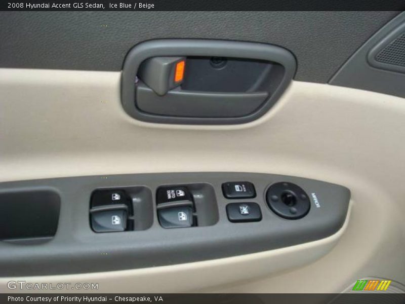 Ice Blue / Beige 2008 Hyundai Accent GLS Sedan