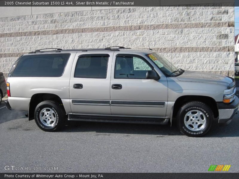 Silver Birch Metallic / Tan/Neutral 2005 Chevrolet Suburban 1500 LS 4x4