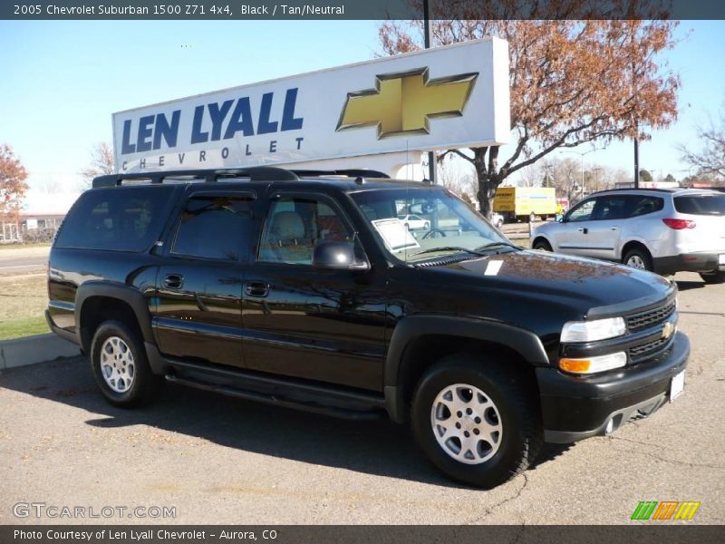 Black / Tan/Neutral 2005 Chevrolet Suburban 1500 Z71 4x4