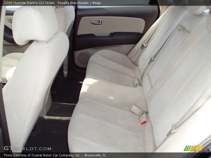 Regatta Blue Metallic / Beige 2008 Hyundai Elantra GLS Sedan