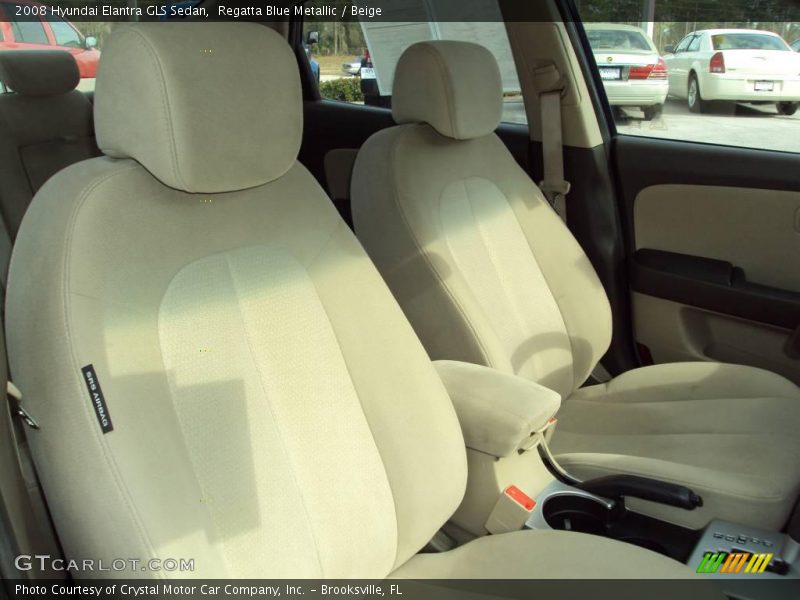 Regatta Blue Metallic / Beige 2008 Hyundai Elantra GLS Sedan