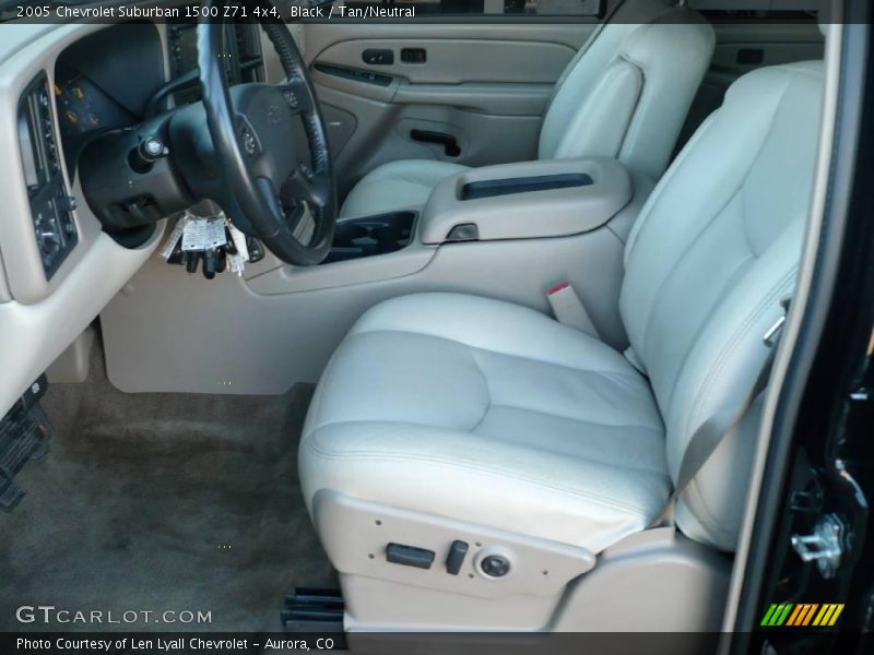 Black / Tan/Neutral 2005 Chevrolet Suburban 1500 Z71 4x4
