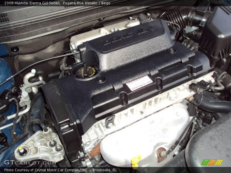 Regatta Blue Metallic / Beige 2008 Hyundai Elantra GLS Sedan