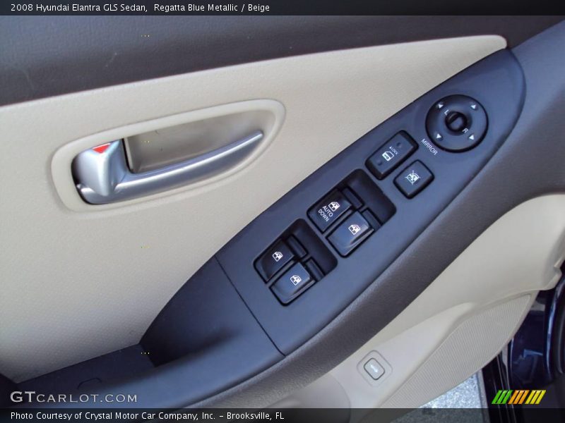 Regatta Blue Metallic / Beige 2008 Hyundai Elantra GLS Sedan