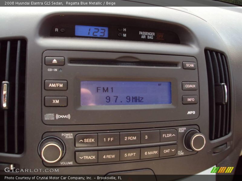 Regatta Blue Metallic / Beige 2008 Hyundai Elantra GLS Sedan