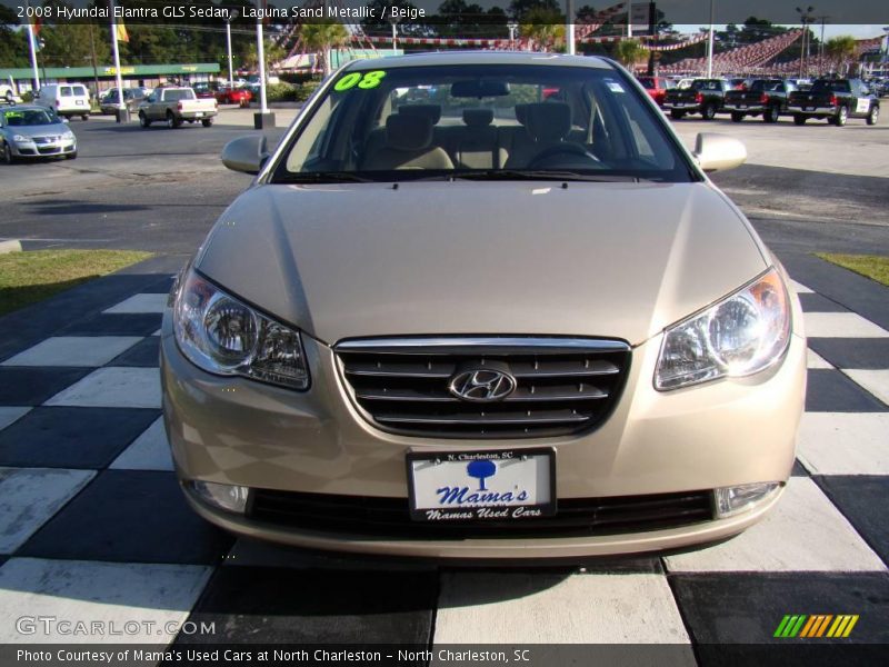 Laguna Sand Metallic / Beige 2008 Hyundai Elantra GLS Sedan