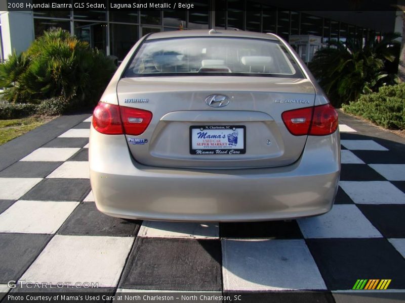 Laguna Sand Metallic / Beige 2008 Hyundai Elantra GLS Sedan