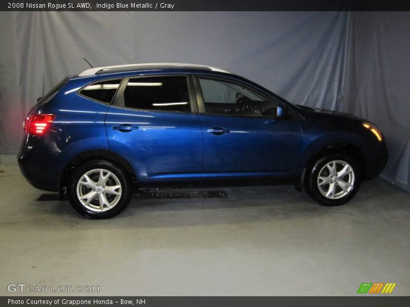Indigo Blue Metallic / Gray 2008 Nissan Rogue SL AWD