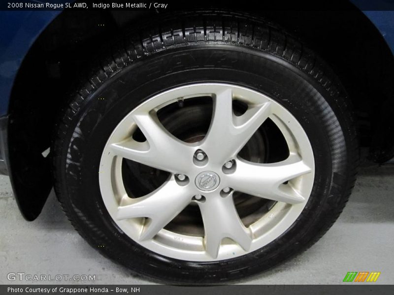 Indigo Blue Metallic / Gray 2008 Nissan Rogue SL AWD