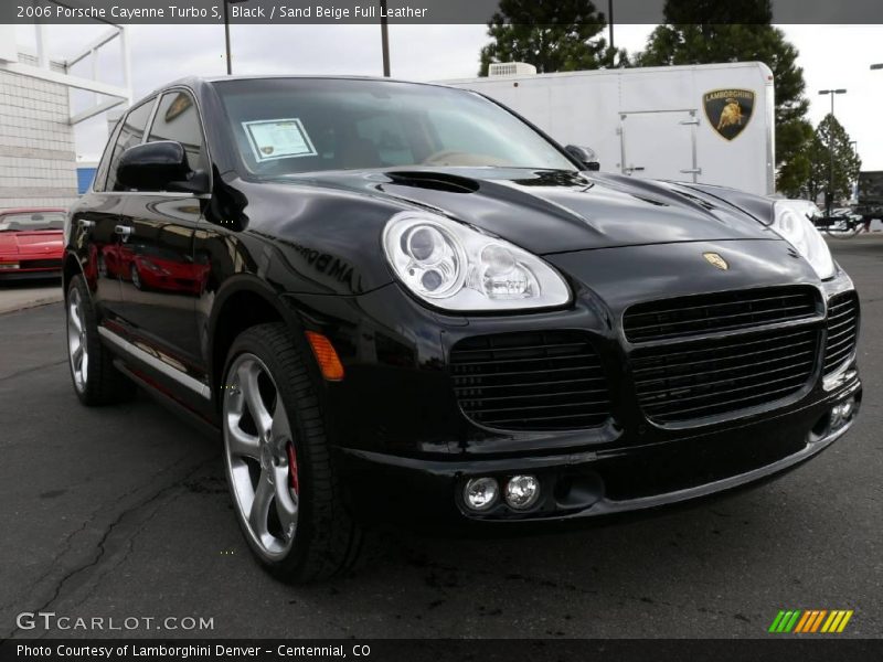 Black / Sand Beige Full Leather 2006 Porsche Cayenne Turbo S