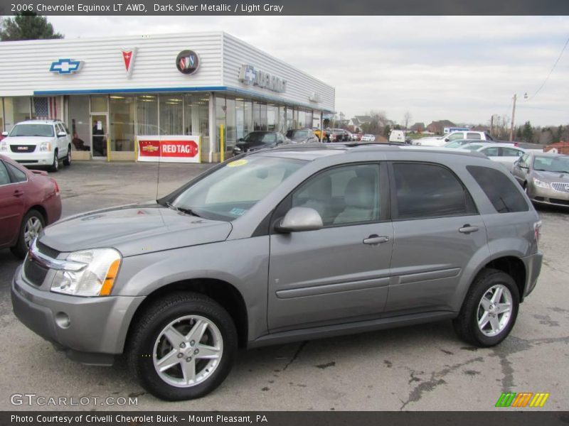 Dark Silver Metallic / Light Gray 2006 Chevrolet Equinox LT AWD