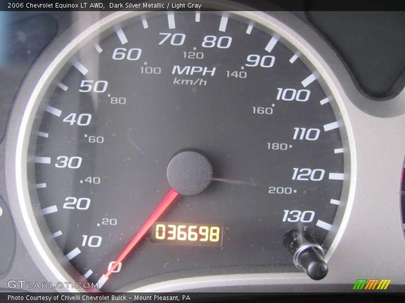 Dark Silver Metallic / Light Gray 2006 Chevrolet Equinox LT AWD