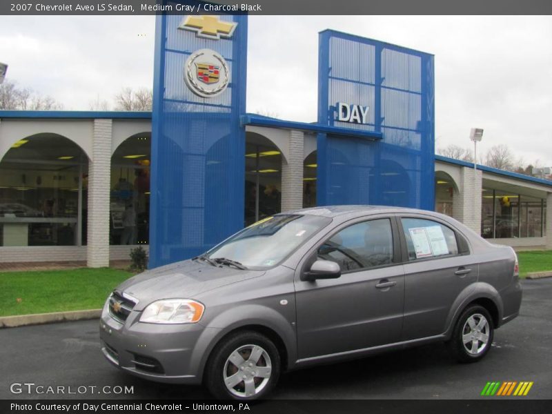 Medium Gray / Charcoal Black 2007 Chevrolet Aveo LS Sedan