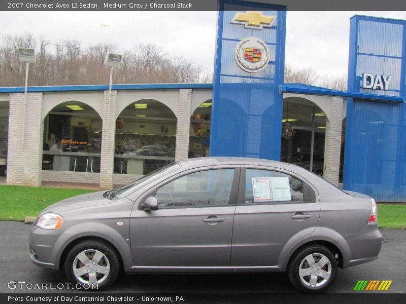 Medium Gray / Charcoal Black 2007 Chevrolet Aveo LS Sedan