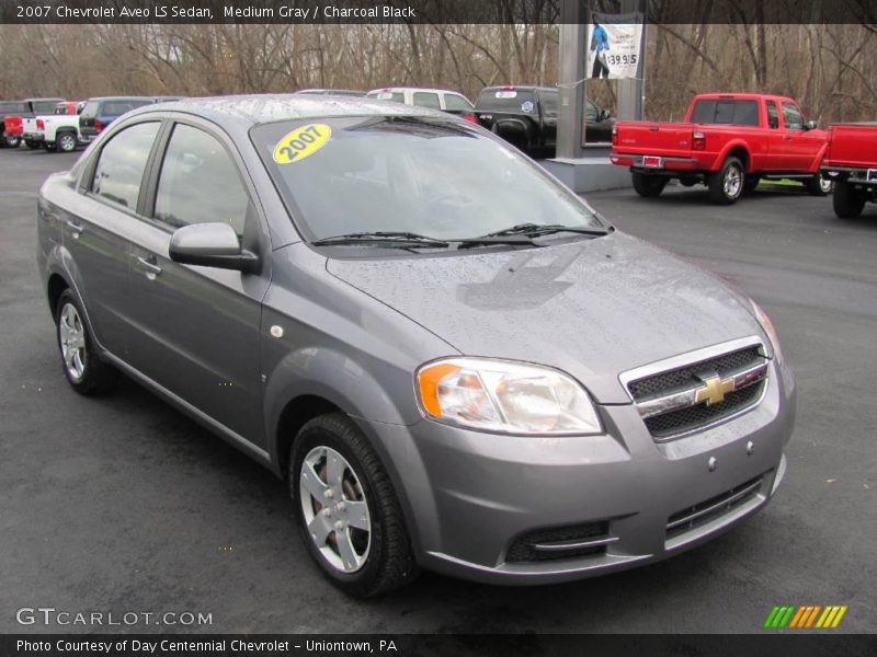 Medium Gray / Charcoal Black 2007 Chevrolet Aveo LS Sedan