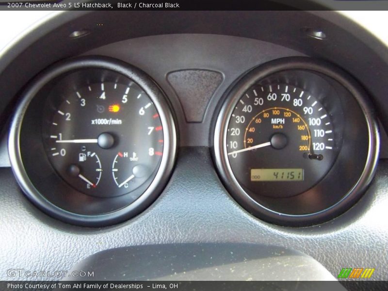 Black / Charcoal Black 2007 Chevrolet Aveo 5 LS Hatchback