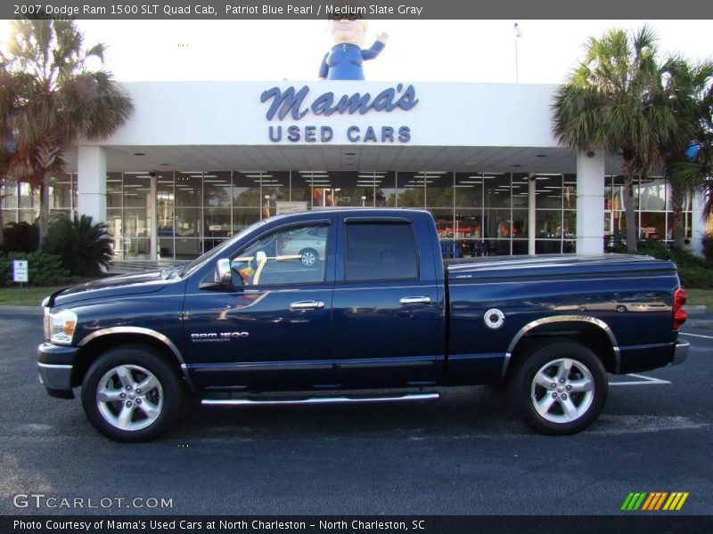 Patriot Blue Pearl / Medium Slate Gray 2007 Dodge Ram 1500 SLT Quad Cab