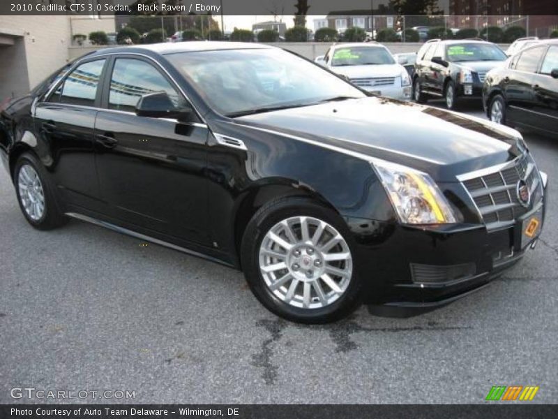 Black Raven / Ebony 2010 Cadillac CTS 3.0 Sedan