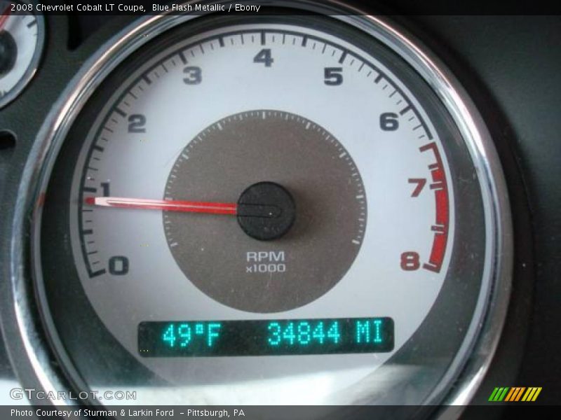 Blue Flash Metallic / Ebony 2008 Chevrolet Cobalt LT Coupe
