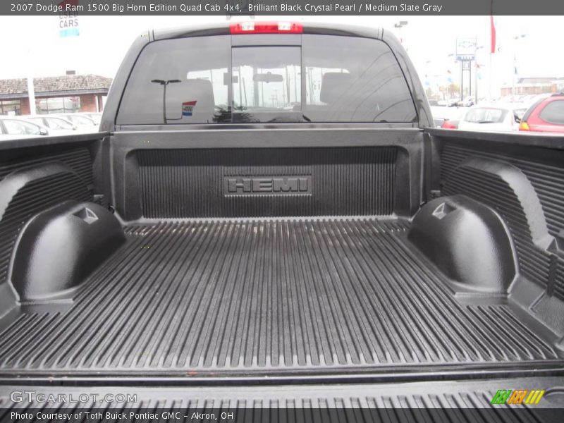 Brilliant Black Crystal Pearl / Medium Slate Gray 2007 Dodge Ram 1500 Big Horn Edition Quad Cab 4x4