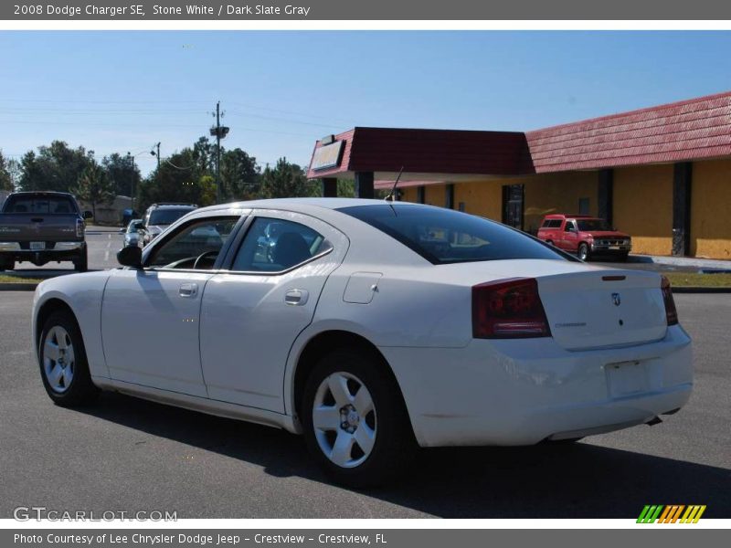 Stone White / Dark Slate Gray 2008 Dodge Charger SE