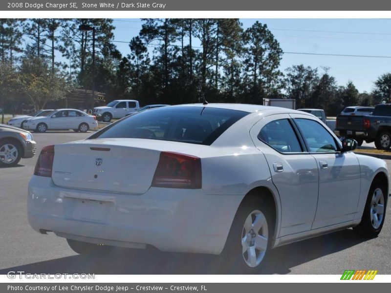 Stone White / Dark Slate Gray 2008 Dodge Charger SE