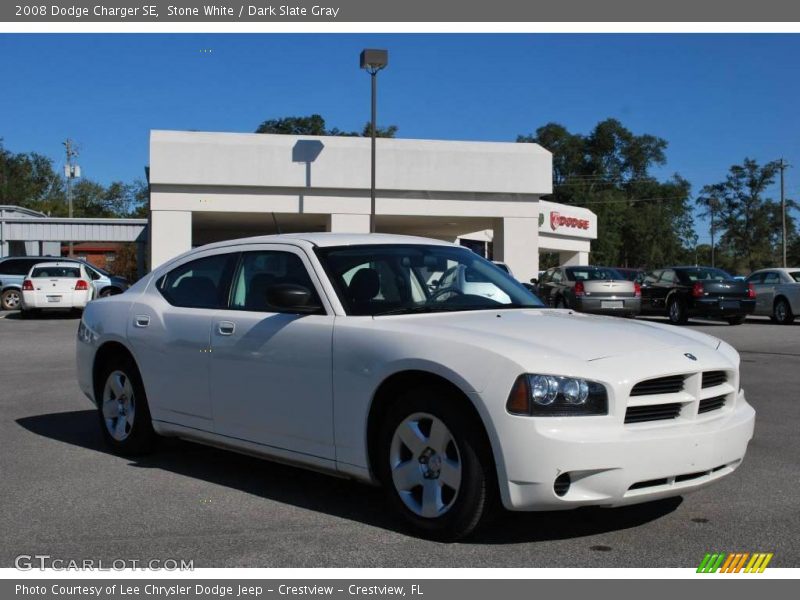 Stone White / Dark Slate Gray 2008 Dodge Charger SE