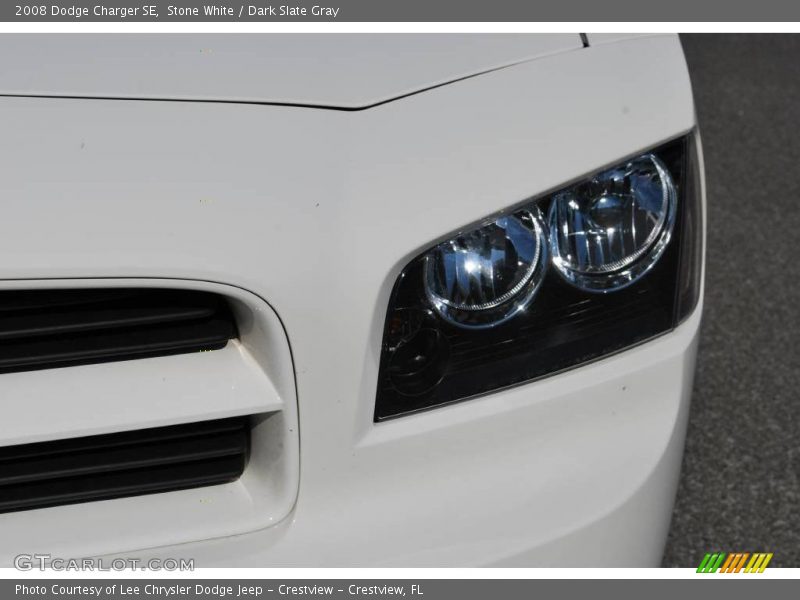 Stone White / Dark Slate Gray 2008 Dodge Charger SE