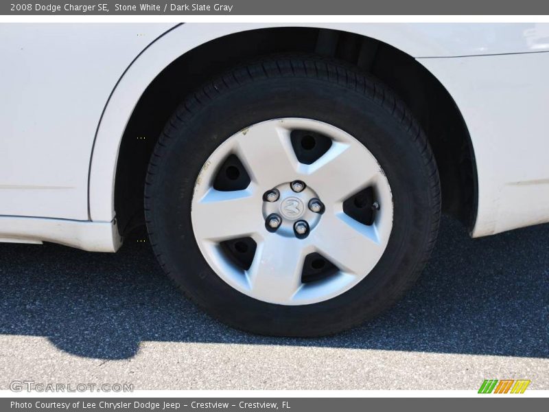 Stone White / Dark Slate Gray 2008 Dodge Charger SE