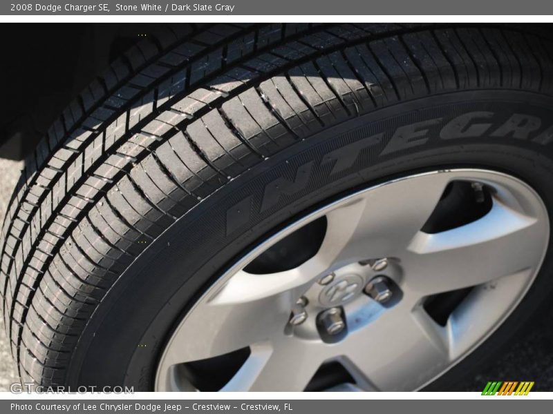 Stone White / Dark Slate Gray 2008 Dodge Charger SE