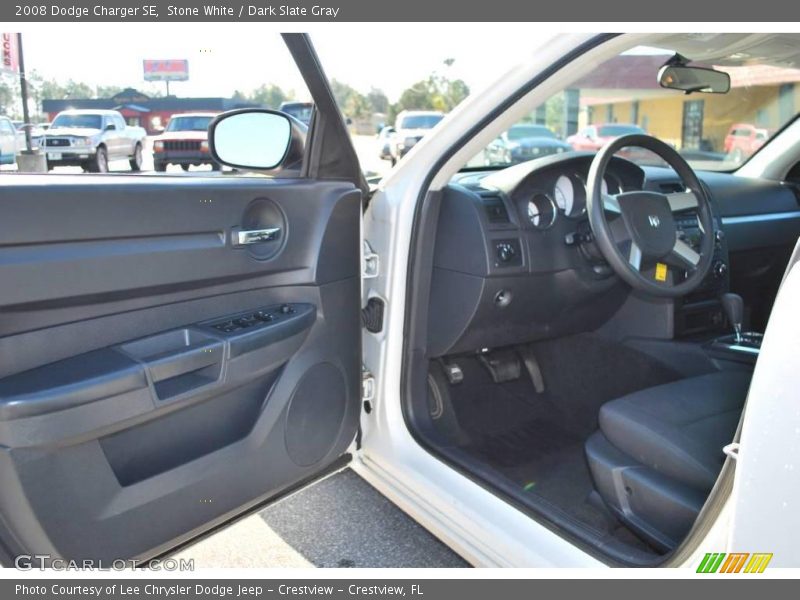 Stone White / Dark Slate Gray 2008 Dodge Charger SE